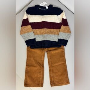 NWT 2-ITEM BUNDLE - The Children's Place Sweater and Pants Outfit - Size 4T